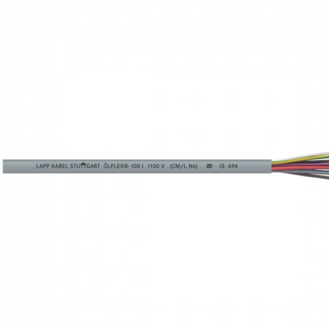 Lapp : ÖLFLEX® 100 I FR-LSH 2 X 0.5 GY Power and control cable; 2X0.5; 1,1 kV; PVC; Core identification: Colours; Flexible - 380800205