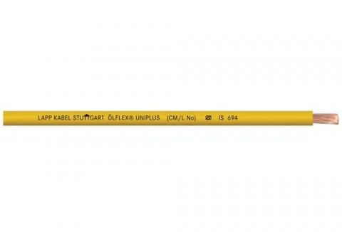 Lapp : ÖLFLEX® UNIPLUS 1X6 YE Single core cable; 1X6; yellow; Ring; 1,1 kV; PVC; Fixed Installation - 4520114U100