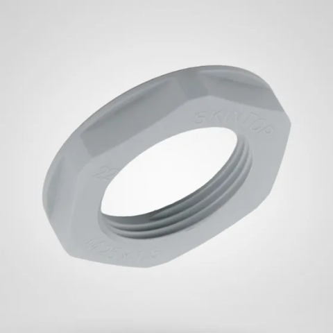 Lapp : SKINTOP® GMP-GL PG 13.5 RAL 7001 SGY Lock nut; PG 13,5; Wrench width: 27mm; silver grey; Polyamide; Halogenfree; - 53019030